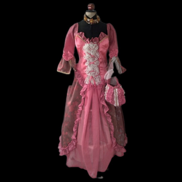 Rokoko Kleid Rosa